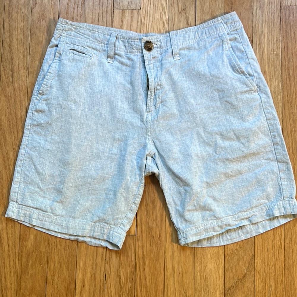 14th & Union men’s linen / cotton blend shorts. Size 30